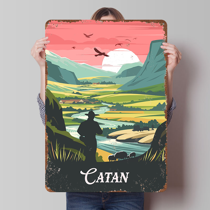 Board Game Catan - Catan Board Game Inspired Tinplate Poster
