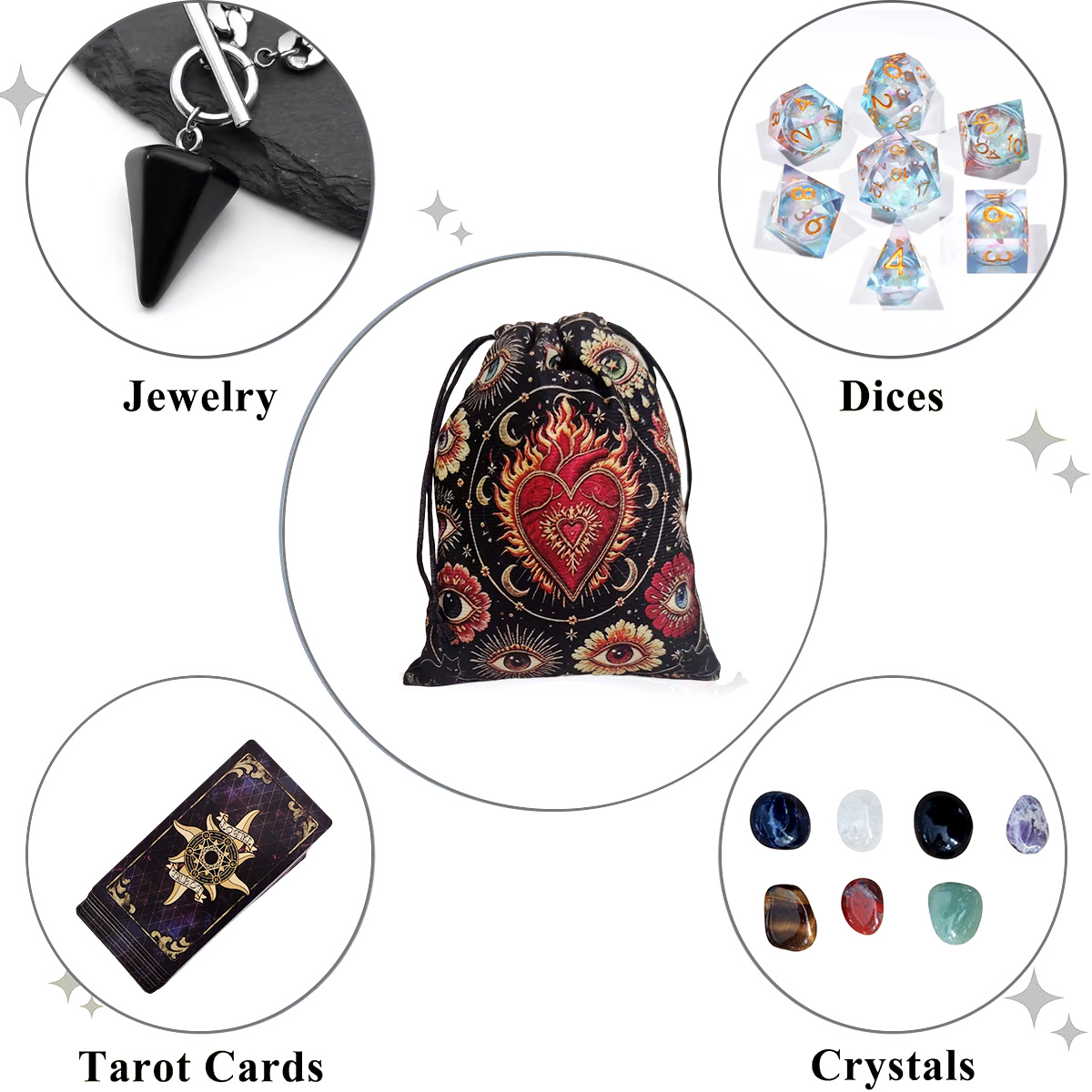 Velvet Tarot Card Storage Bag  - đánh giá và giá Board Game Holis