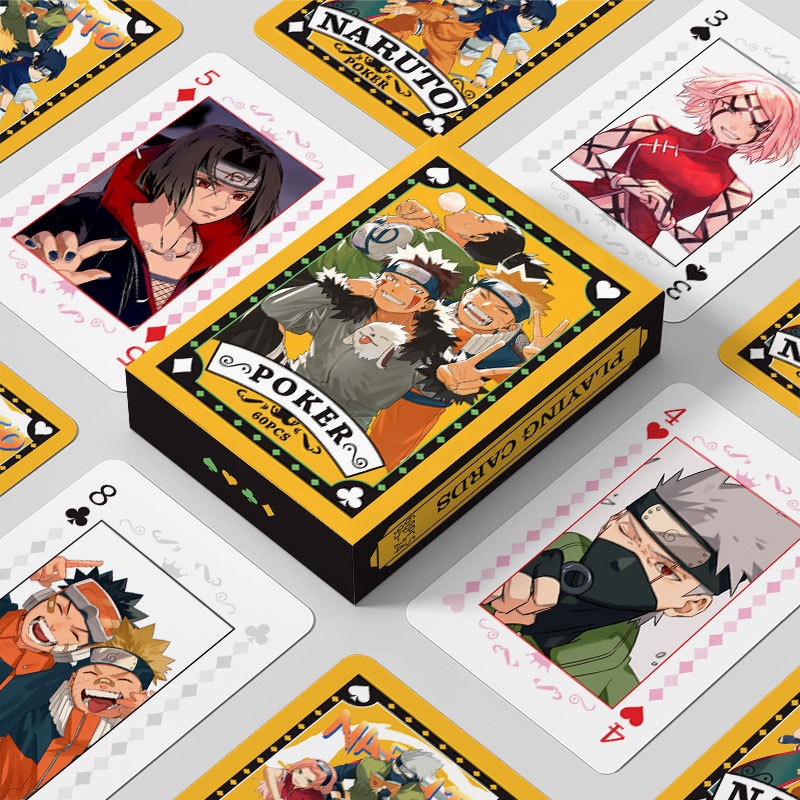 New cartoon coated paper playi - đánh giá và giá Board Game Naruto