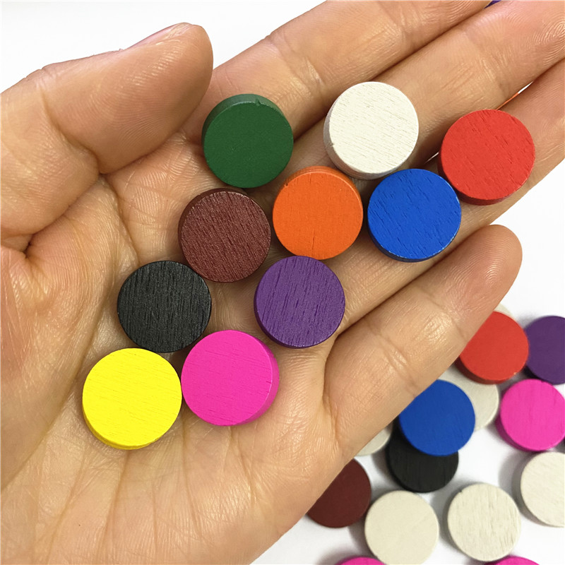 100pieces Diameter 15*5MM Wood - đánh giá và giá Board Game Sequence