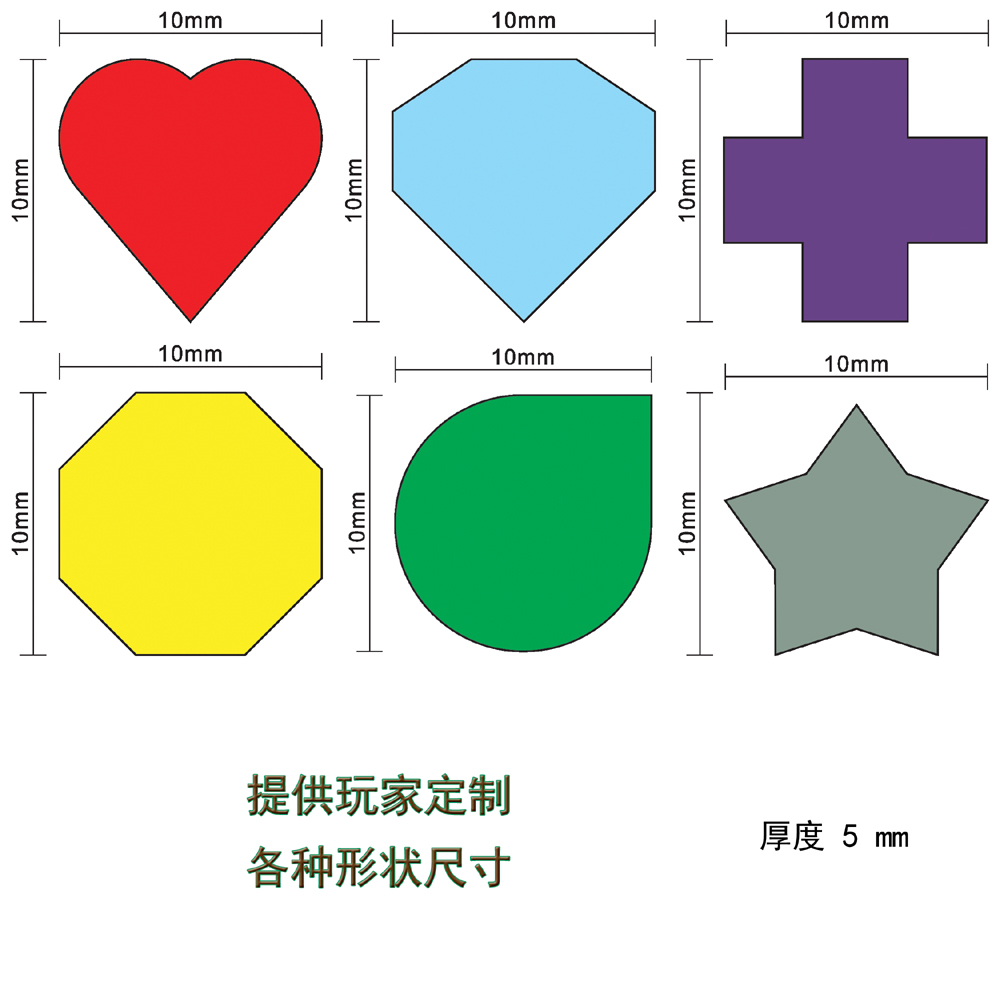 100Pcs 10mm Heart/Diamond/Wate - đánh giá và giá Board Game Sequence