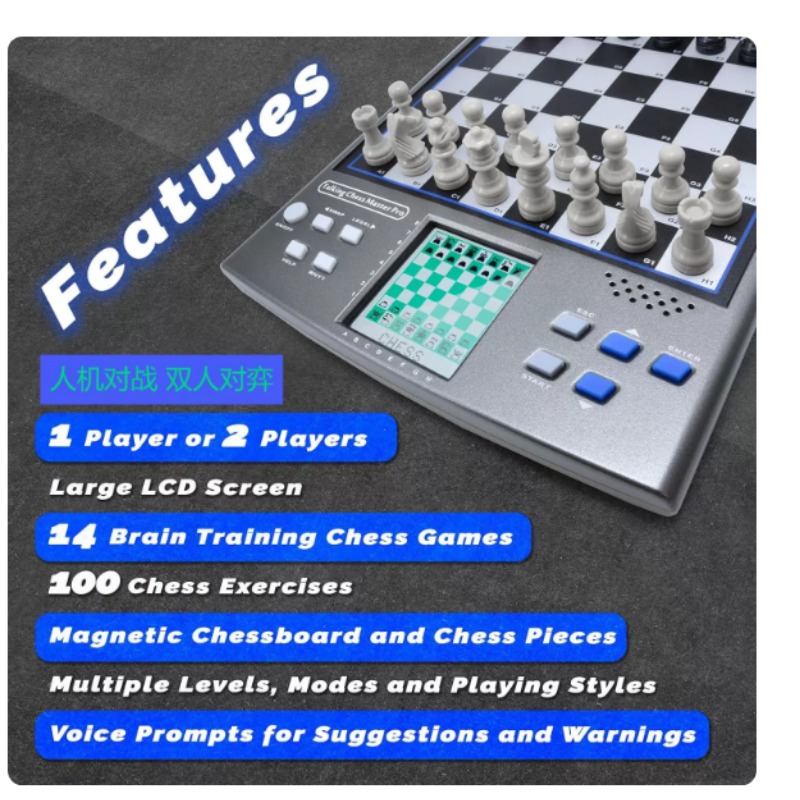 14‑in‑1 Smart Chess Set Dual P - đánh giá và giá Board Game English For Kids