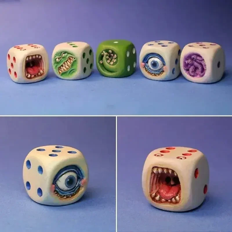 Resin Monster Face Dice Set Ha - đánh giá và giá Board Game Monster